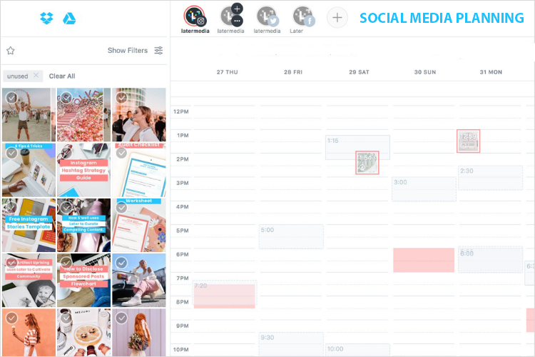 Communicatie social media contentkalender
